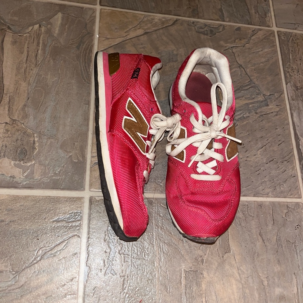 Hot pink new balance sneakers